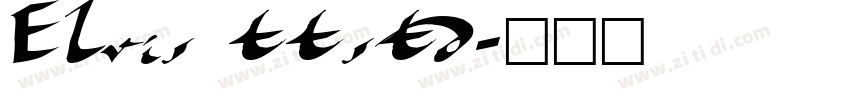 Elvis ttstd字体转换